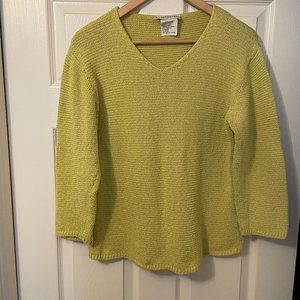 OLSEN - knit sweater- size 14 - yellow